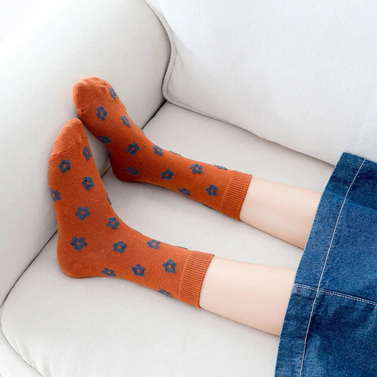 BloomsVibe Vintage Floral Socks for Women